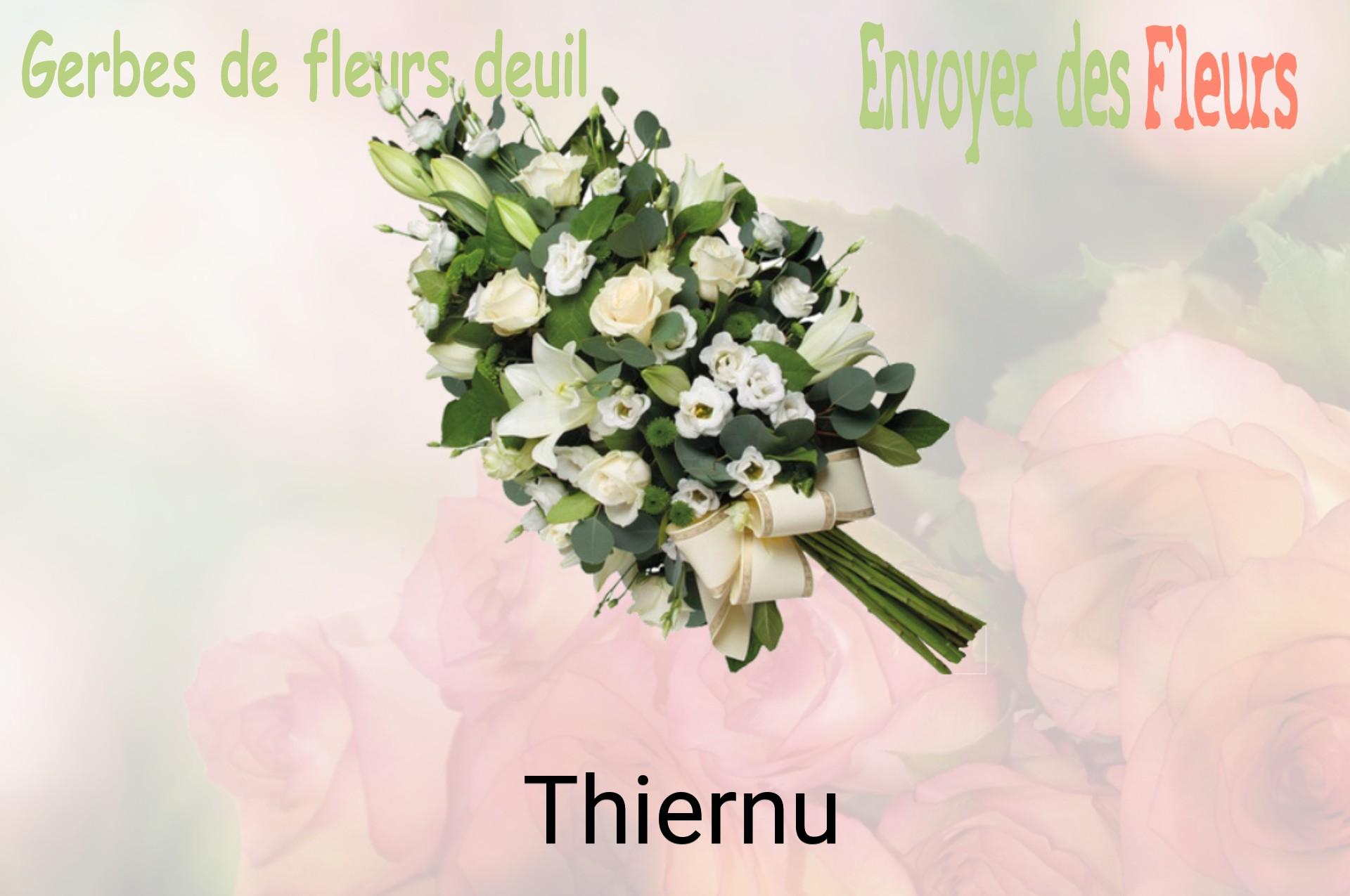 Gerbe de fleurs de deuil livrée à Thiernu